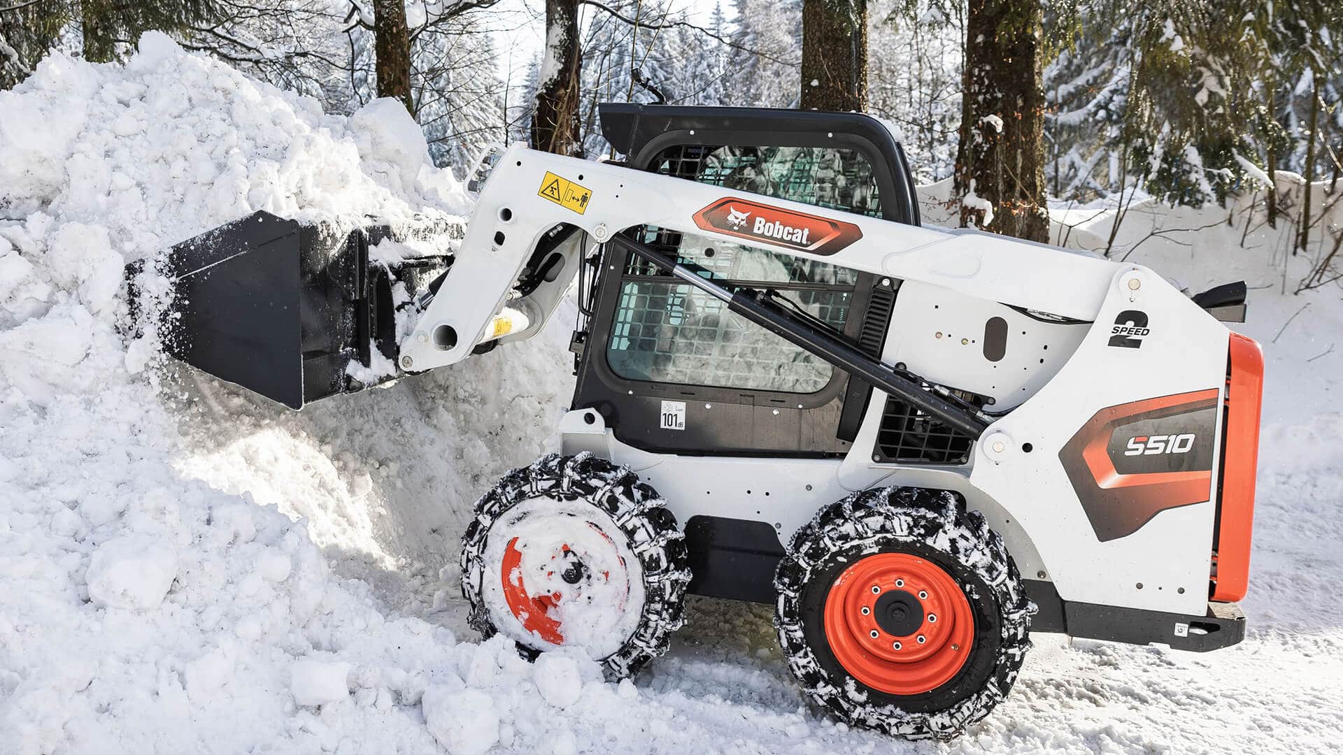 Bucket, Snow And Light Material